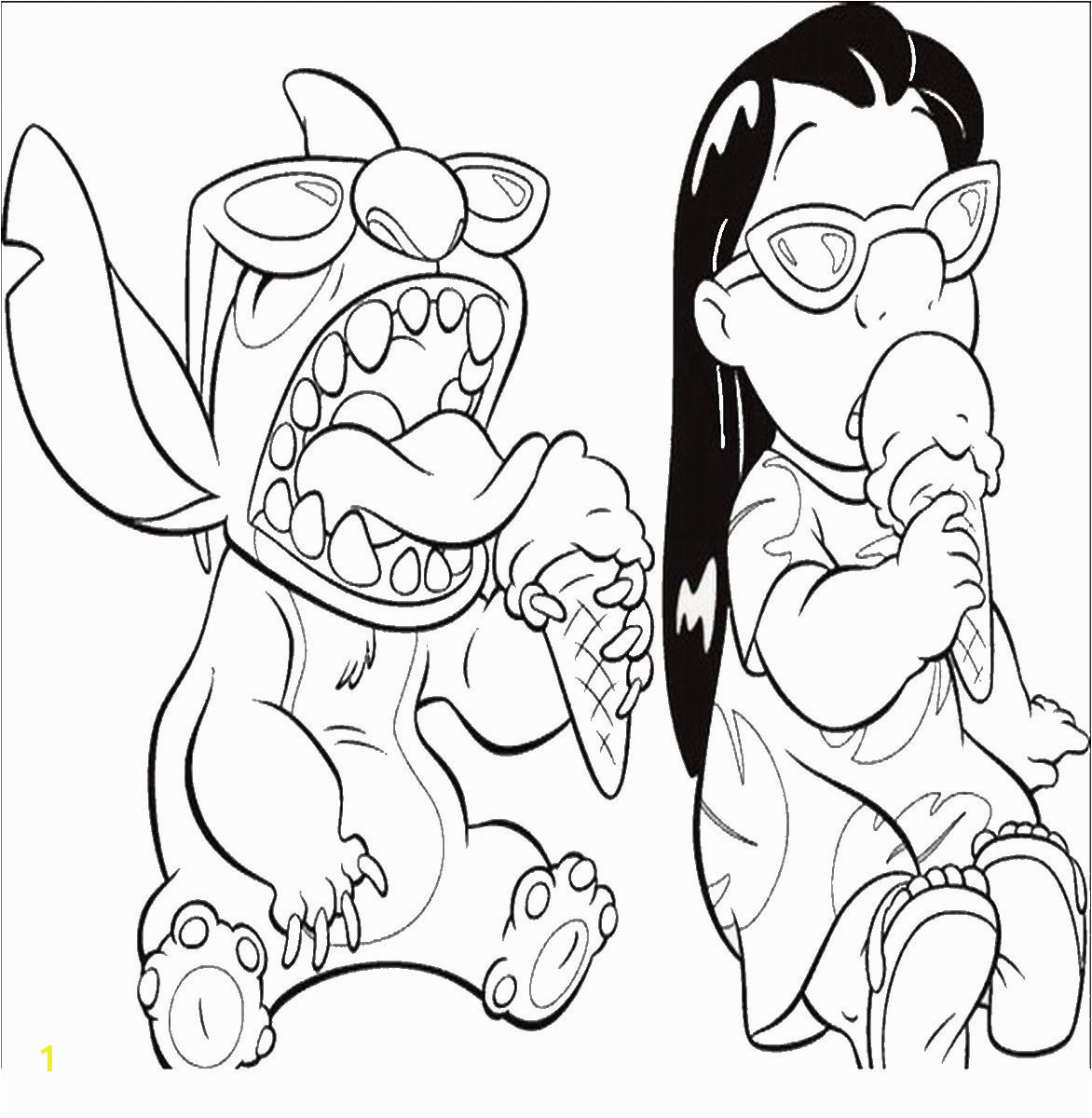 Lilo and Stitch Ohana Coloring Pages Lilo & Stitch Coloring Page