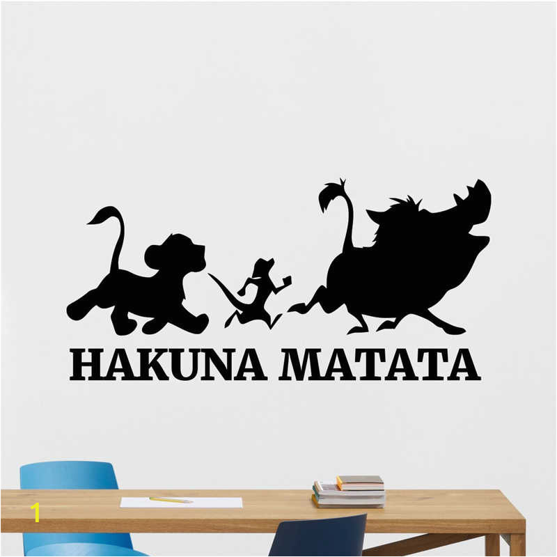 Lion King Wall Mural Sticker Hakuna Matata Wall Sticker Lion King Vinyl Decal Sticker