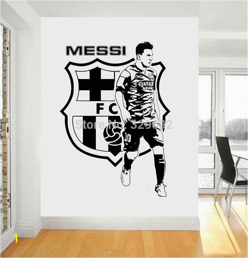 Lionel Messi Wall Mural Lionel Messi Room Barcelona Wall Sticker Wall Decal Free