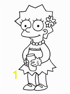 Lisa Simpson Coloring Pages 188 Best Simpson Images