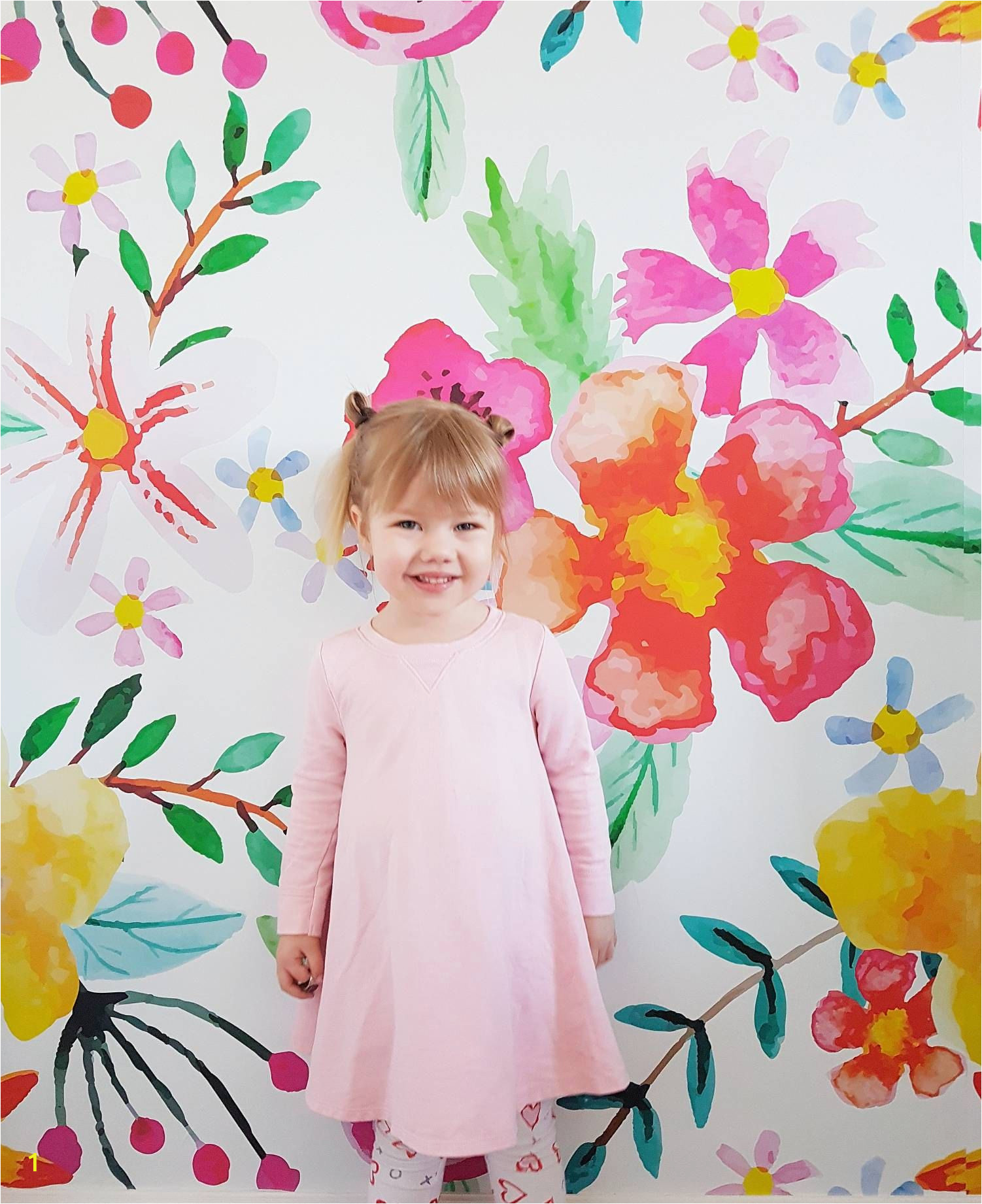 Little Girl Wall Murals Florist S Dream Removable Wallpaper