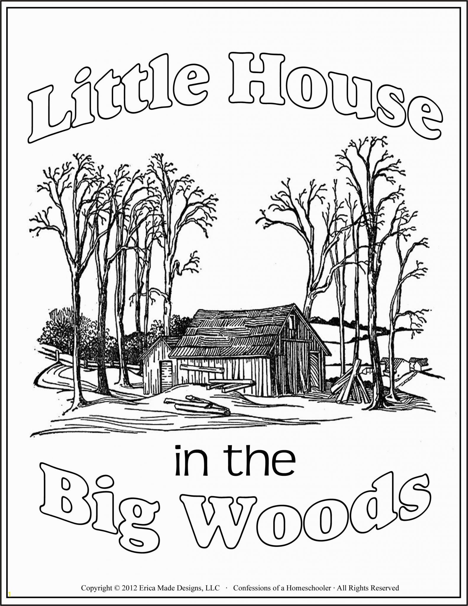 Little House On the Prairie Coloring Pages Little House In the Big