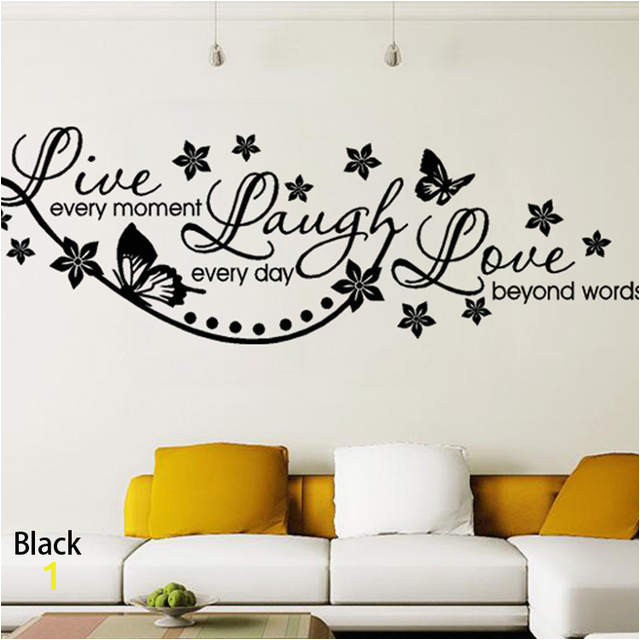 Vinyl Live Laugh Love Wall Art Sticker Lounge Room Quote Decal Mural Stencil Diy Decor Living 640x640q70