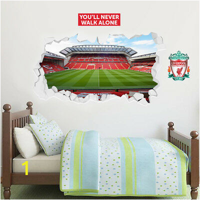 liverpool fc wall art anfield mainstand smashed wall mural badge decal set