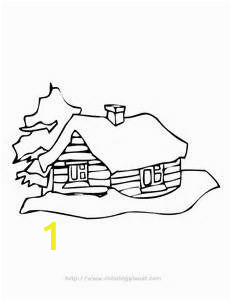 Log Cabin Coloring Page Log Cabins Coloring Pages