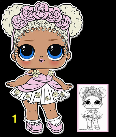 Lol Girl Coloring Pages Flower Child Series 3 L O L Surprise Doll Coloring Page