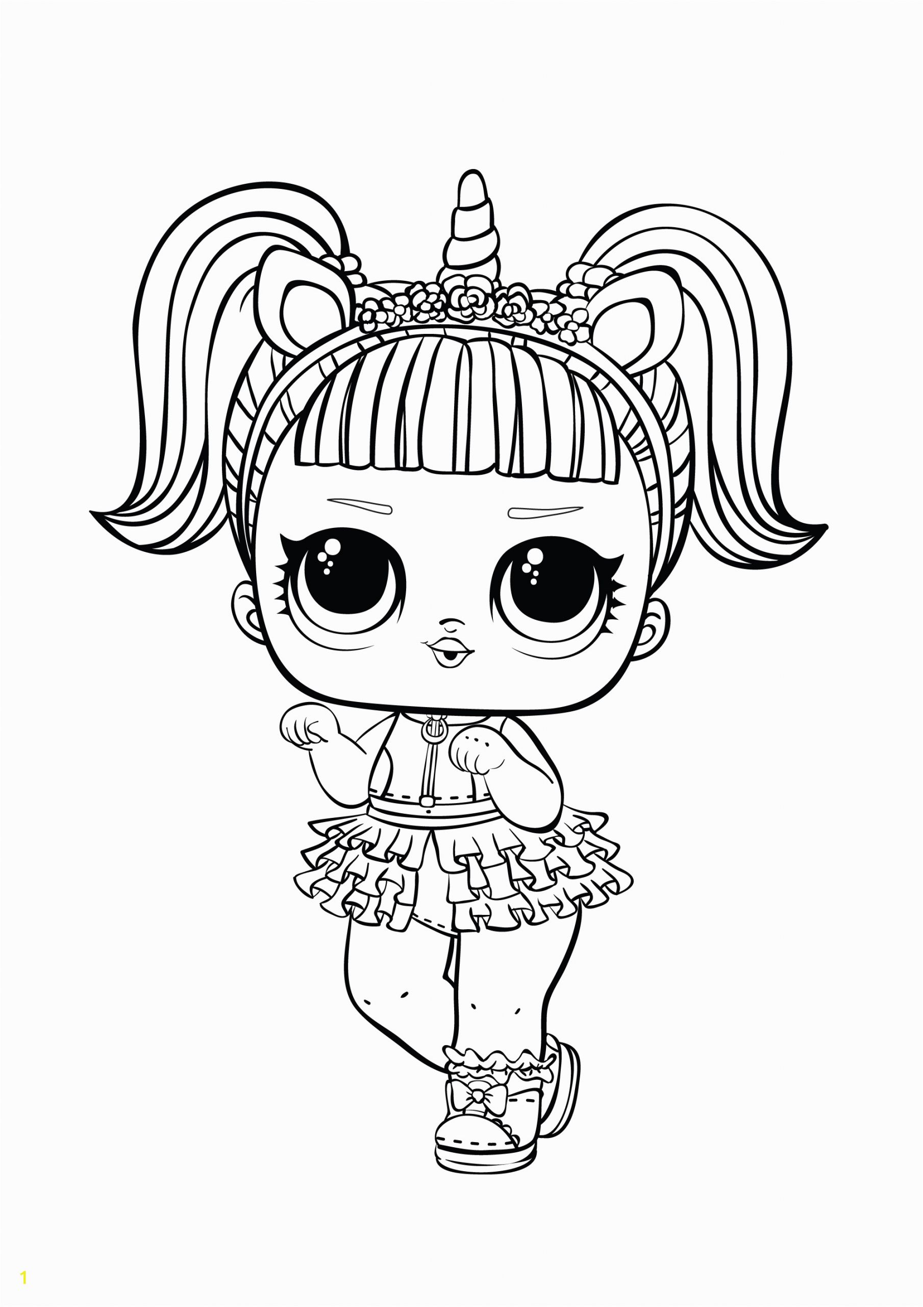 Unicorn coloring page