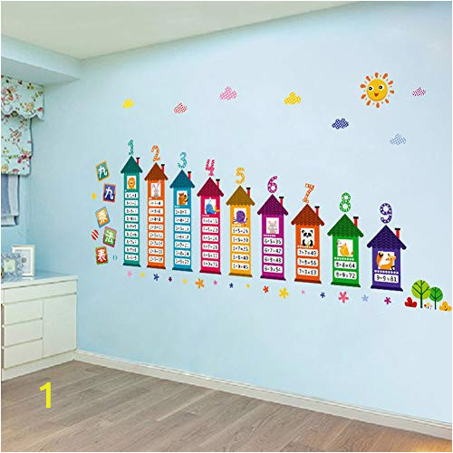 Man Utd Wall Mural Amazon Encoco Learning Wall Decals for Kids Educational