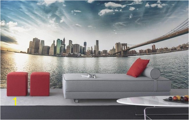 Manhattan Lights Wall Mural Amazing Wall Murals that Will Make Your Room Look Bigger