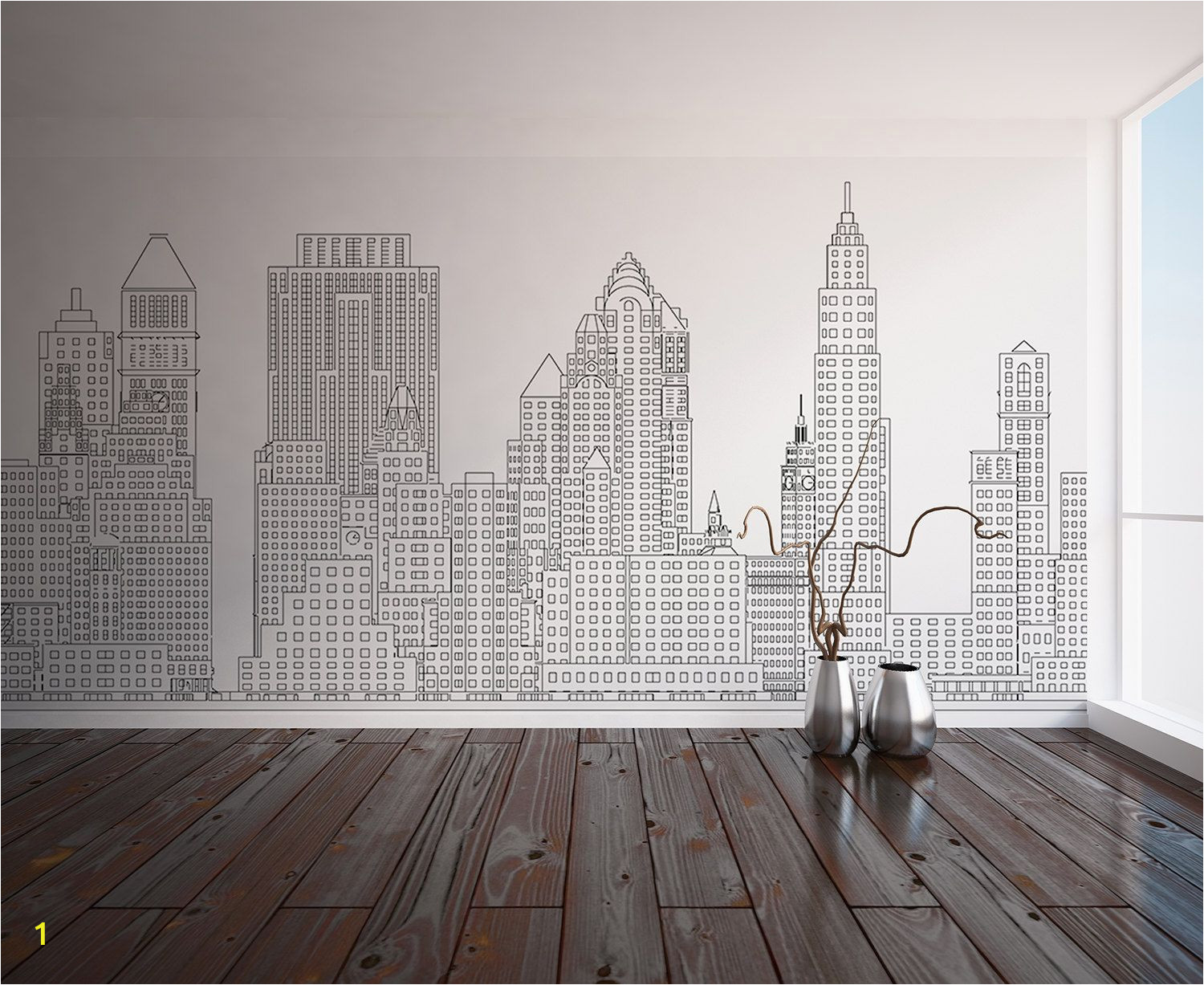 Manhattan Skyline Wall Mural Manhattan Skyline New York City Nyc Custom Printed Wall