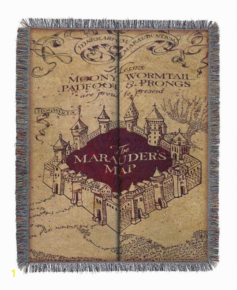 Marauders Map Wall Mural Harry Potter Marauder S Map Woven Tapestry