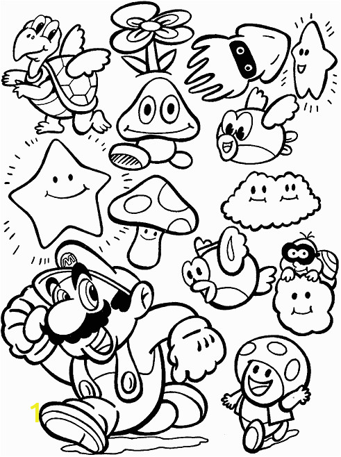 Mario 64 Coloring Pages Super Mario Bros Party Ideas and Free Printables