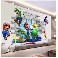 super mario bros kids removable wall sticker