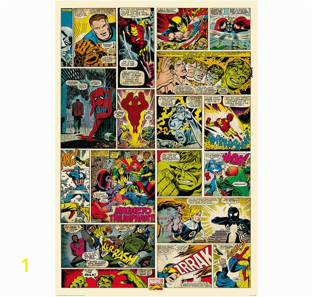 Marvel Comic Book Wall Mural Marvel Fototapete Ic 232×158 Cm Hier Bei