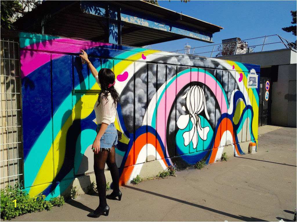 festival des cultures urbaines anthea missy paris graffiti street art urbain femme female mural wall 3 1024x766