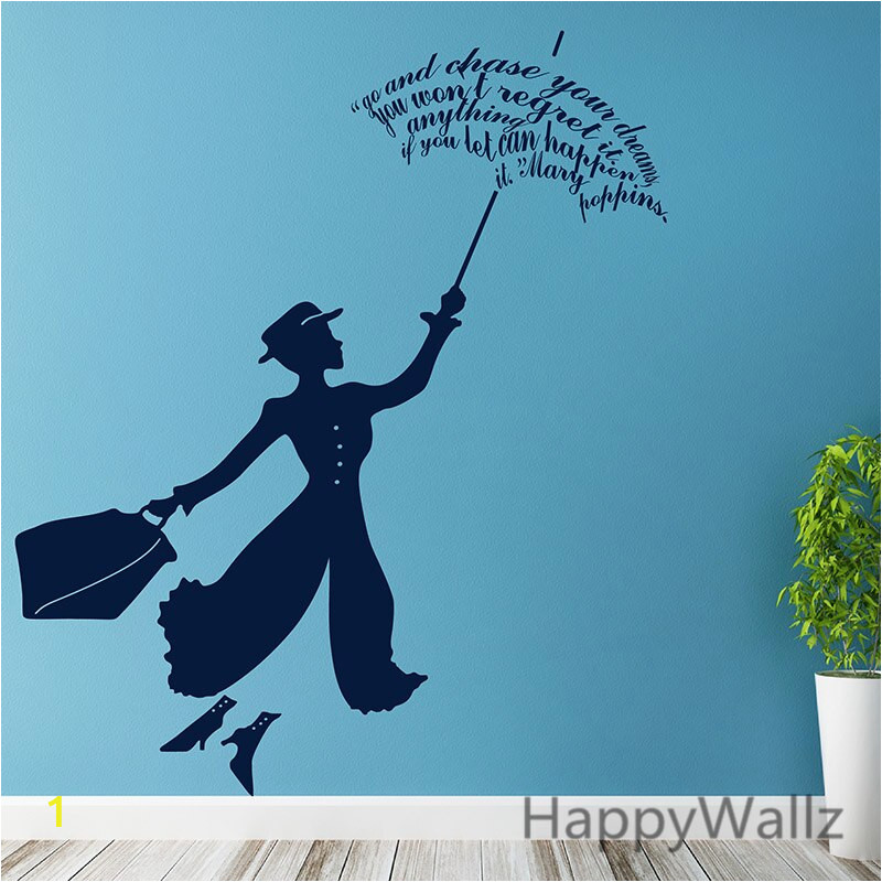 Mary Poppins naklejki cienne film Mary Poppins naklejka DIY wymienny dekoracje cienne nowoczesne Vinyl Wall Art