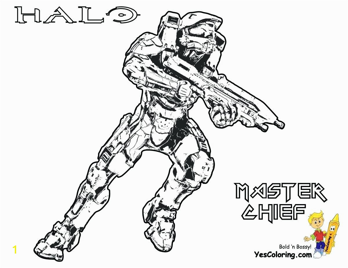 Halo Master Chief Coloring Pages Printable Coloring Pages