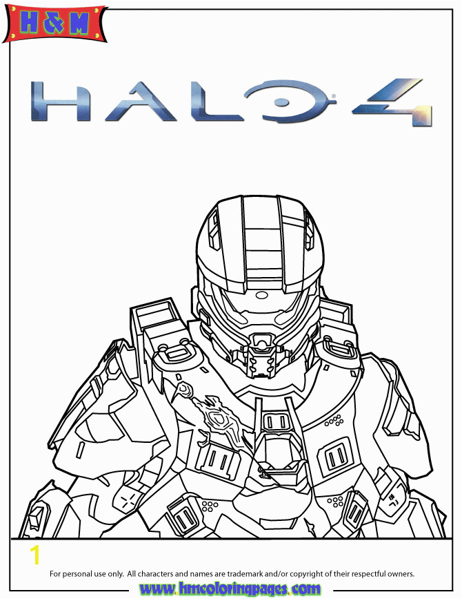 Master Chief Coloring Pages Halo 4 Master Chief Coloring Page