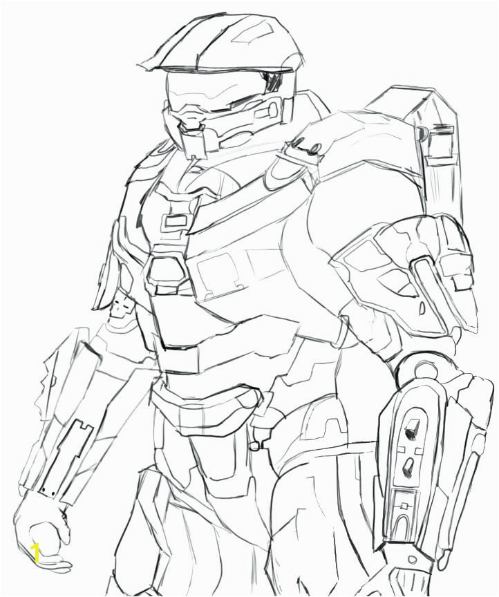 Master Chief Coloring Pages Master Chief Coloring Page Interesting Halo Pages Colouring