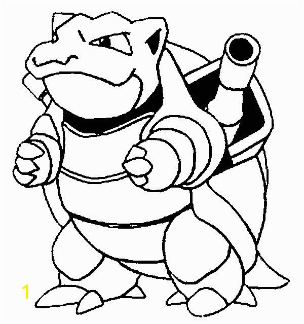 Mega Blastoise Coloring Page Ausmalbilder Pokemon Turtok