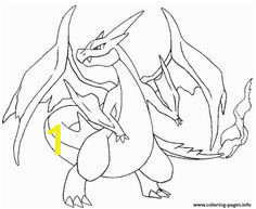 Mega Charizard Y Coloring Page 10 Best Pokemon Images