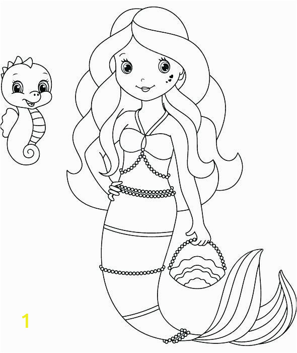 Mermaid Coloring Pages Easy Coloring Pages Pencils Mermaids Plus Free Mermaid Page