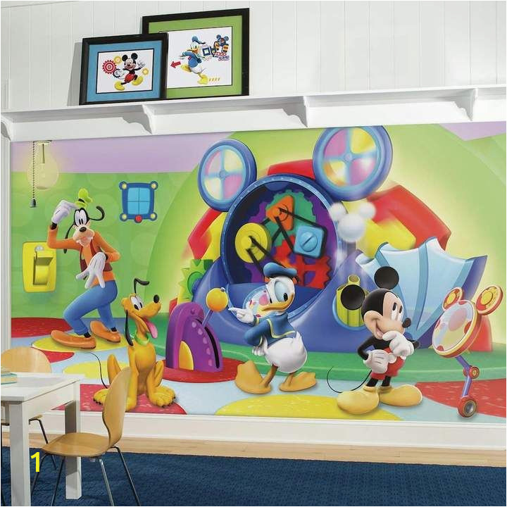 Mickey and Friends Wall Mural Disney S Mickey Mouse & Friends Clubhouse Capers Removable