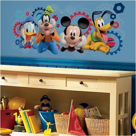 Mickey and Friends Wall Mural Disney S Mickey Mouse Clubhouse Capers Giant Wall Decal