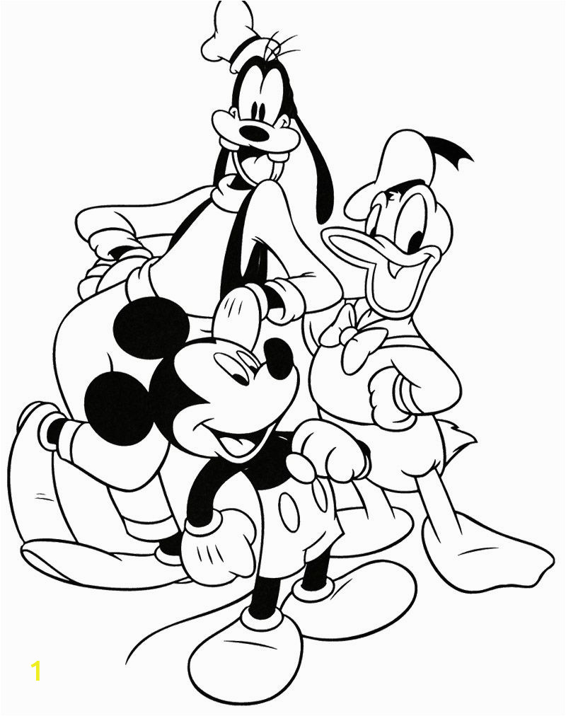 Mickey Mouse and Friends Coloring Pages Mickey Mouse and Friends Coloring Page