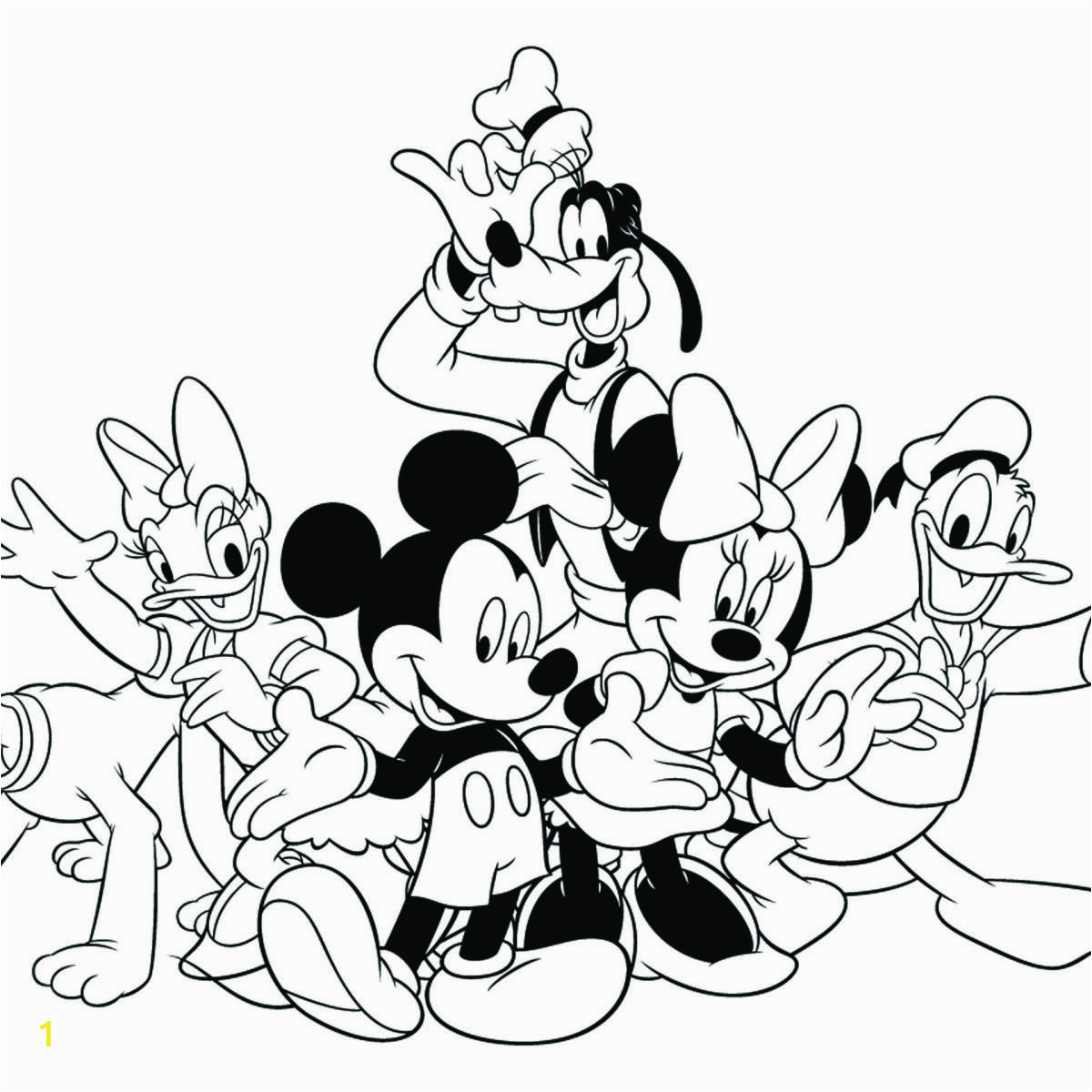 Mickey Mouse and Friends Coloring Pages | divyajanani.org