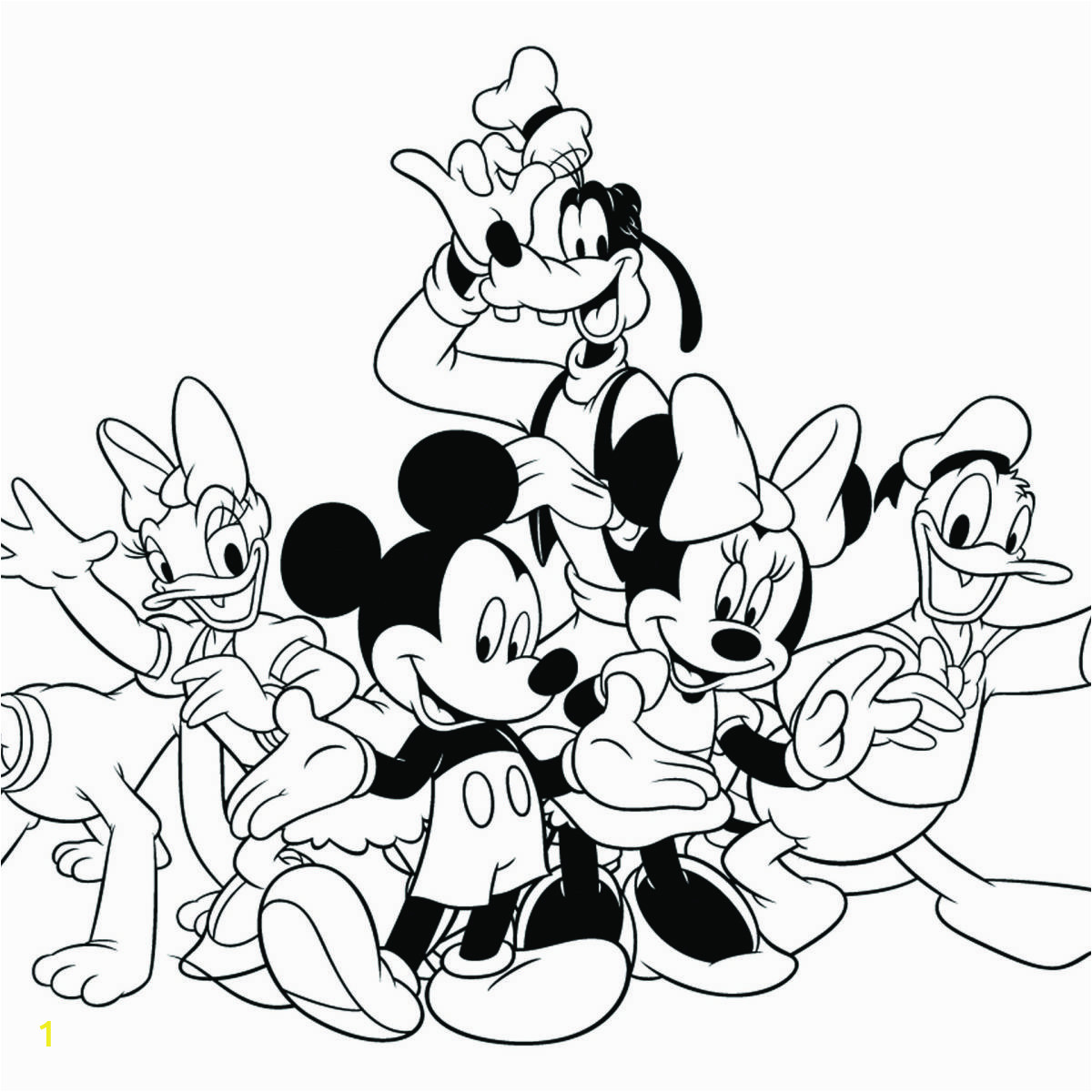 Siluetas De Mickey Y Sus Amigos Para Imprimir Y Pintar Imagenes De Images