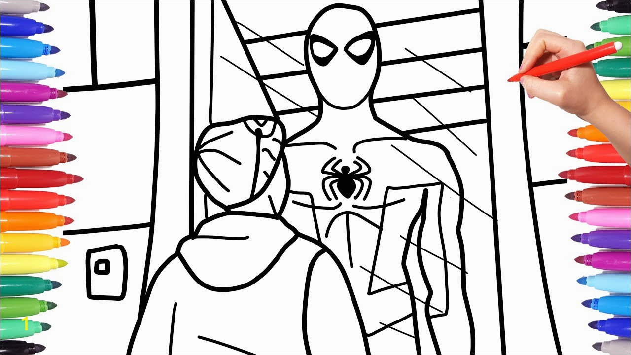 9 spiderman spiderverse coloringvideos spiderman coloring pages how to draw spiderman miles morales