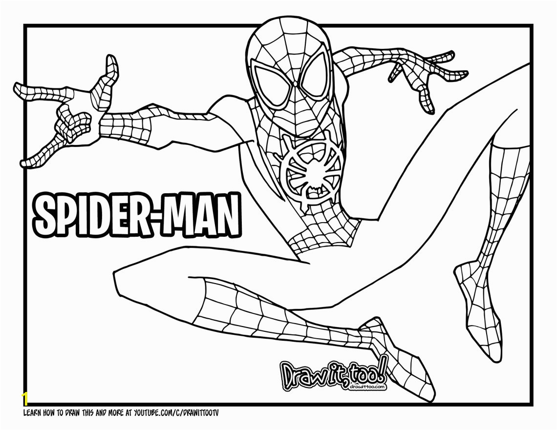 2 the miles morales spider man coloring page here how to draw miles morales spider man into the spider verse drawing