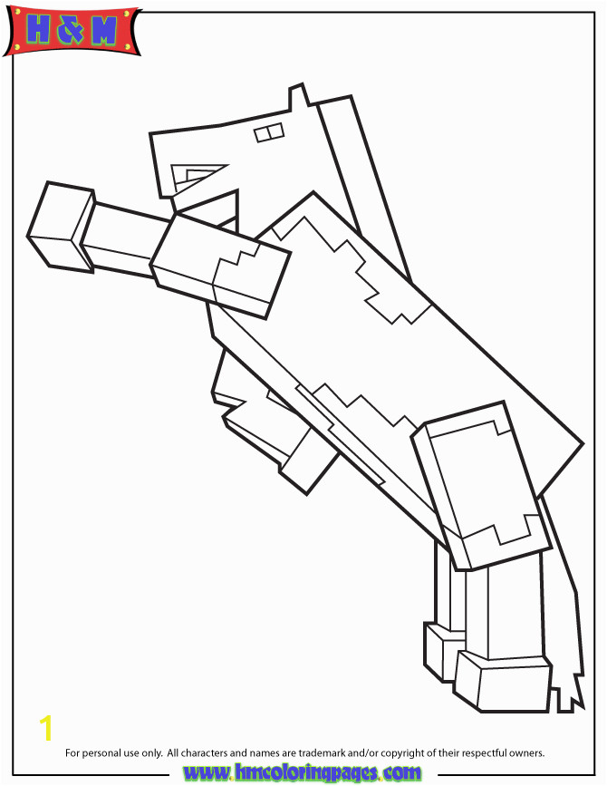 Minecraft Villager Coloring Page