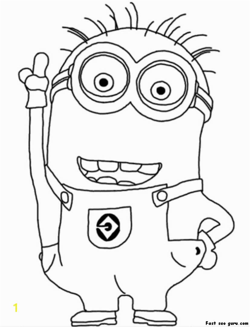 Minions Coloring Book Pages Cute Despicable Me Minion Coloring Pages