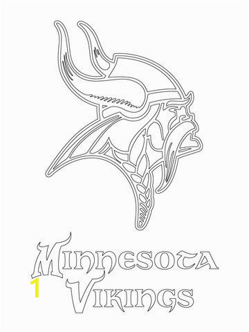 Minnesota Vikings Coloring Pages Minnesota Vikings Logo Coloring Page