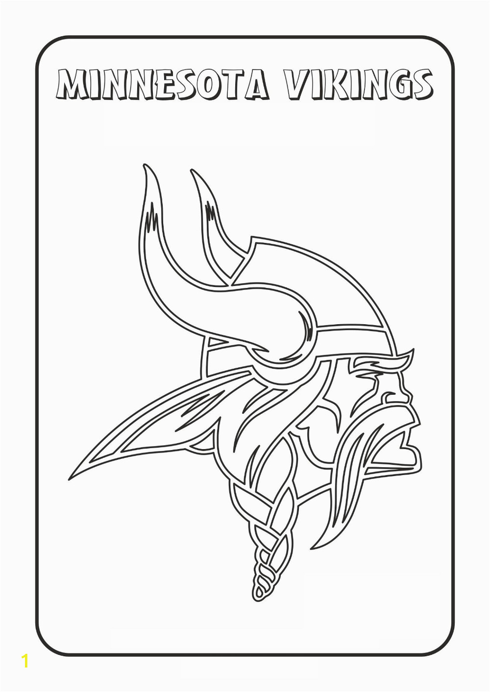 Free Printable Mn Viking Coloring Page