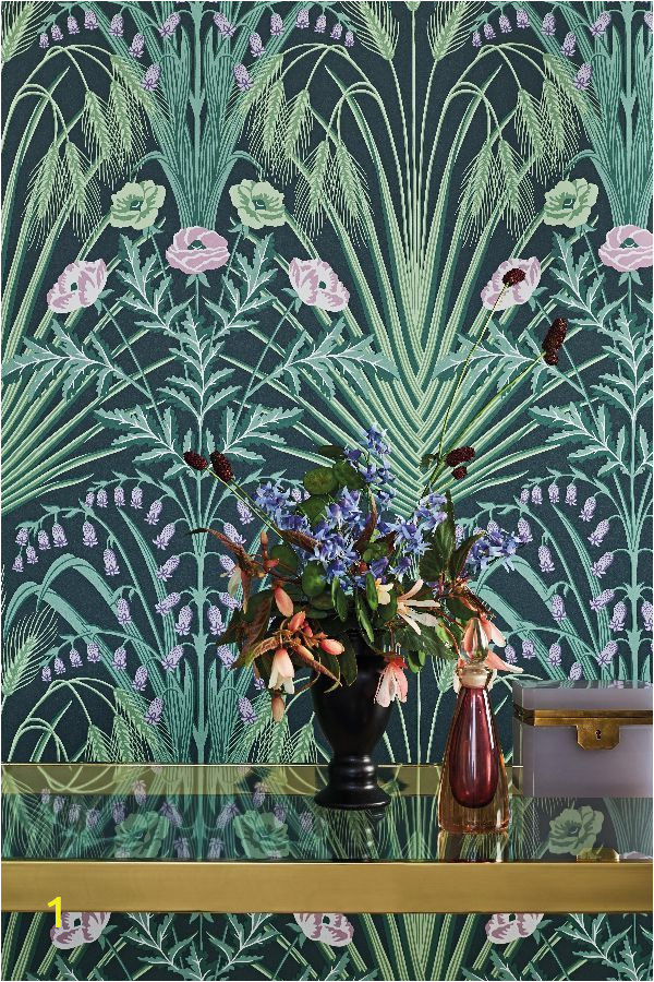 Minted Wall Mural Reviews Bluebell by Cole & son Sage Mint Lilac Wallpaper