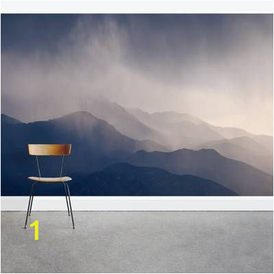 Misty Mountain Wall Mural Simpleshapes Mountain Mural 5 Piece Wallpaper Panel Set