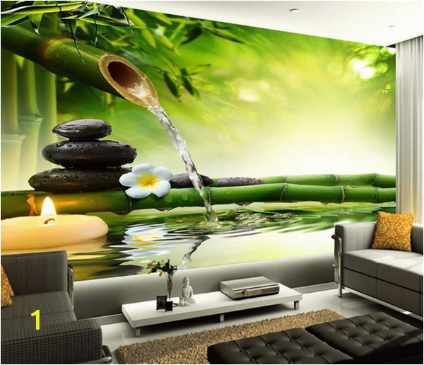 Modern 3d Wall Murals Großhandel Fertigen Sie Alle Mögliche Größen 3d Wandgemälde Wohnzimmer Moderne Mode Schöne Neue Bilder Bamboo Ching Tapeten Wandbilder Von