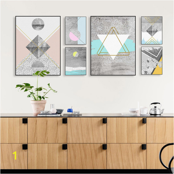 Modern Abstract Wall Murals 2019 Modern nordic Abstract Geometric Texture Shape Big Wall Art Print Poster Canvas No Frame Living Room Home Decor Picture Painting From Lyq669
