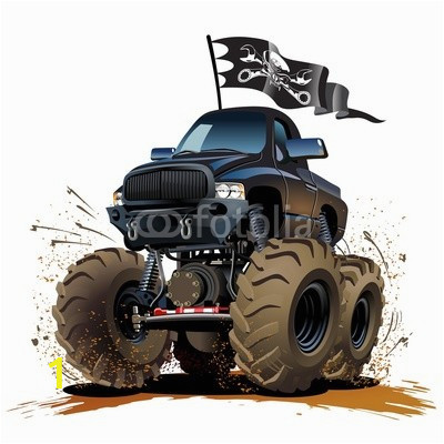 cartoon monster truck