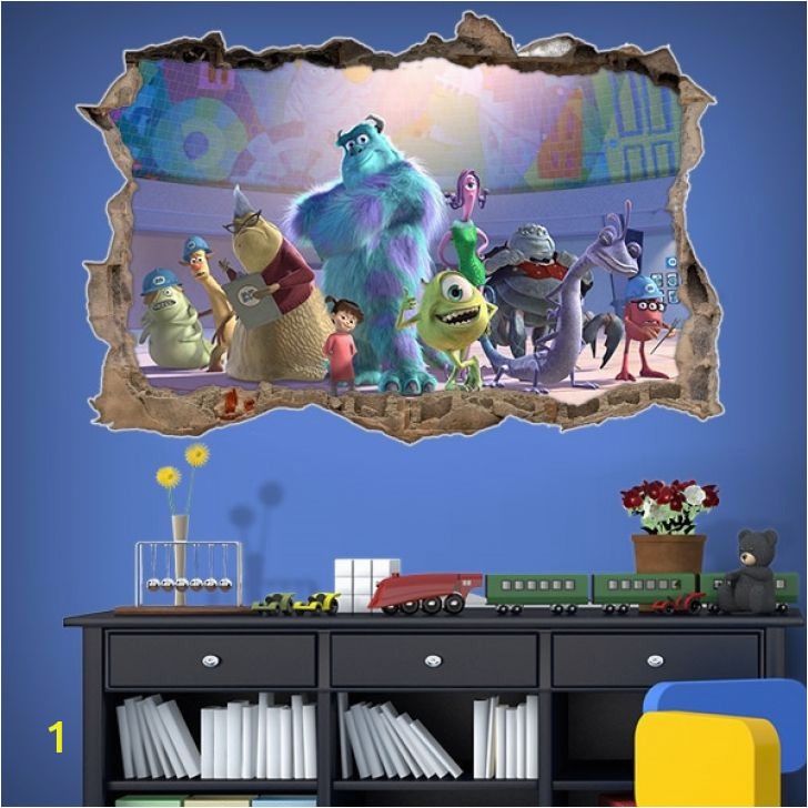 Monsters Inc Wall Mural Monsters Inc All Monsters Hd Wallpaper