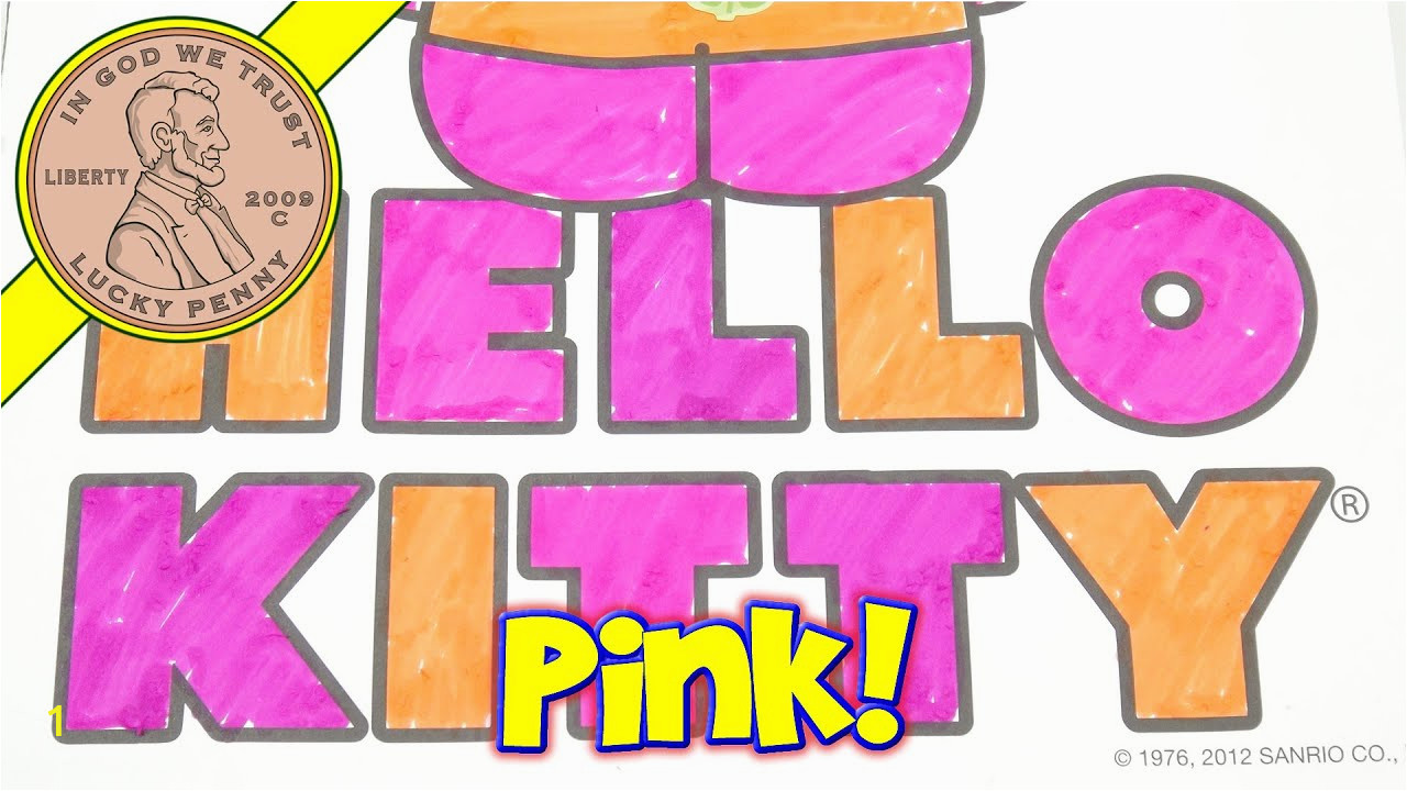 Moriah Elizabeth Coloring Pages Hello Kitty Coloring Book & Scentos Scented Markers I Make A Pink Kitty