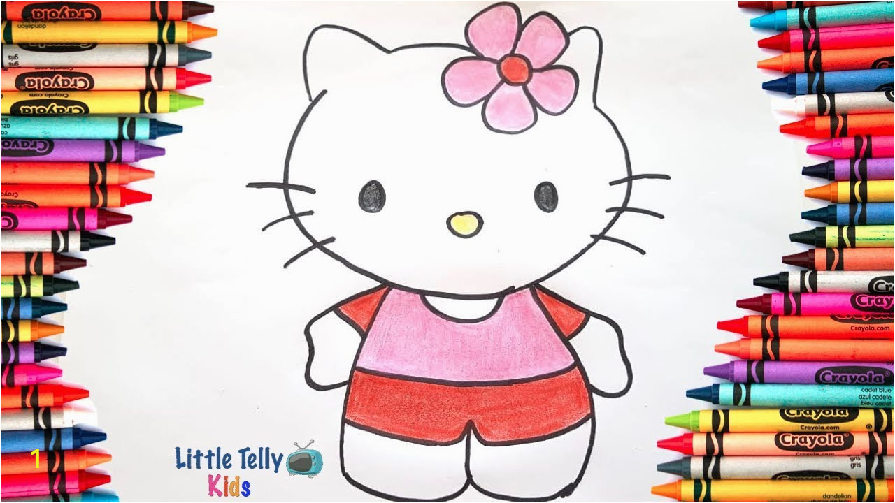 Moriah Elizabeth Coloring Pages How to Draw & Color Hello Kitty Very Easy Drawing for Kids