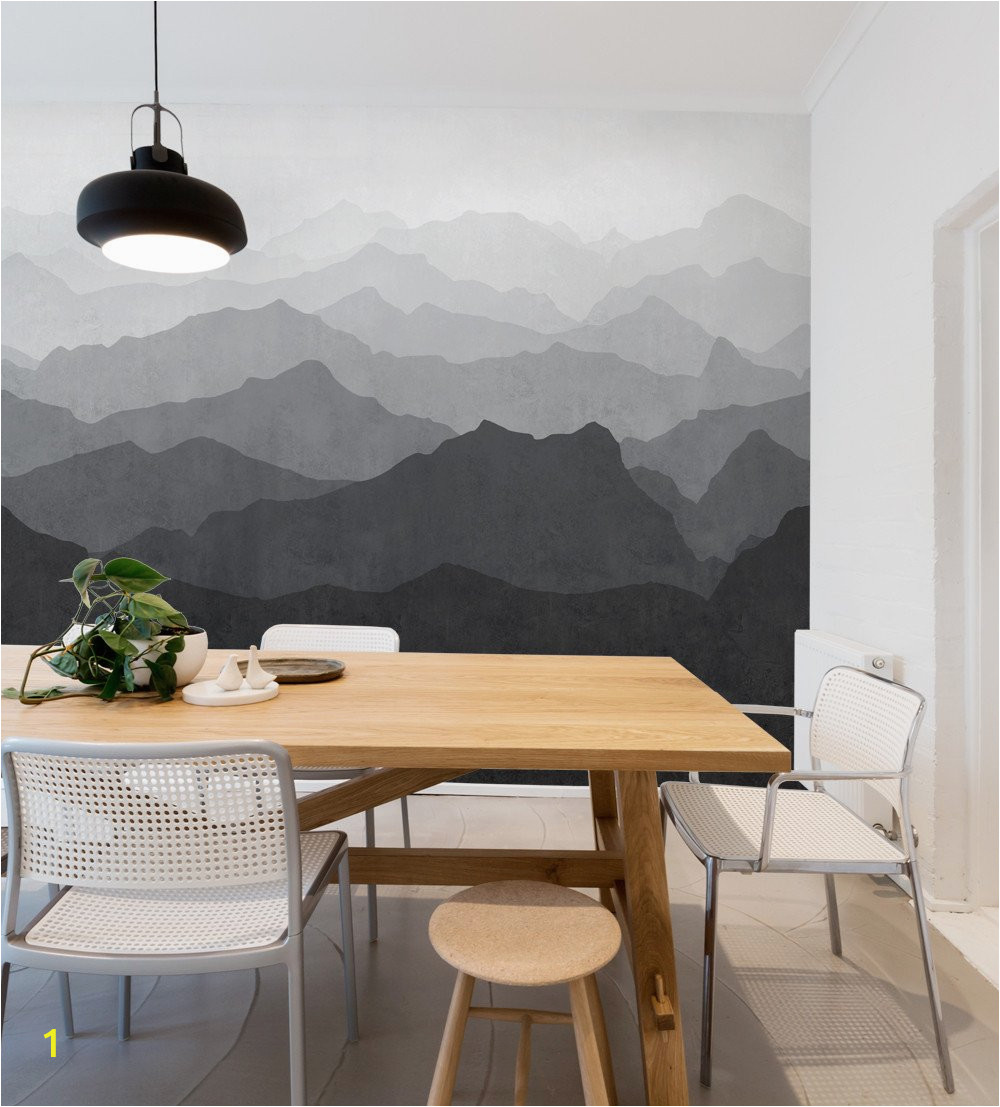 Mountain Mural Wall Art Wallpaper Mountain Mural Wall Art Wallpaper Peel and Stick