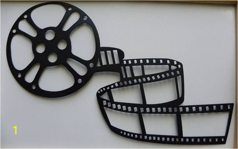 Movie themed Wall Murals Metal Wall Art Movie theater Home Decor Movie Reel $29 99