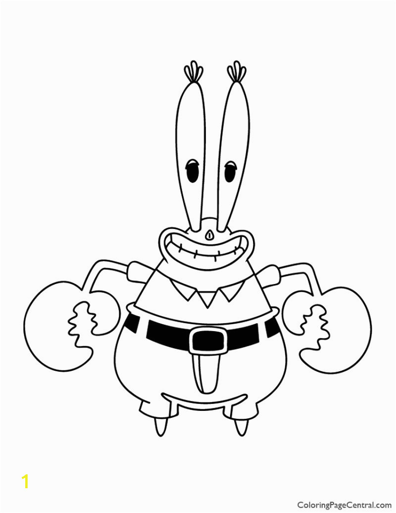 Mr Crabs Coloring Pages Coloring Books Full Page Coloring Sheets Hunting Pages