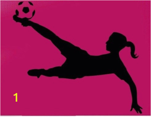 New 2018 Football Player Vinyl Wall sticker Sport Soccer Girl Plaing Football Mural Art Wall Decal