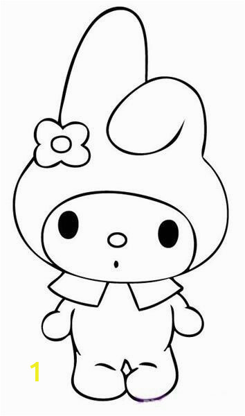 My Melody Coloring Pages My Melody Hello Kitty Love